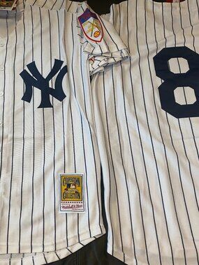 1930's NEW YORK YANKEES YOGI BERRA Men's JERSEY Sz M,L,XL,2XL New with tags